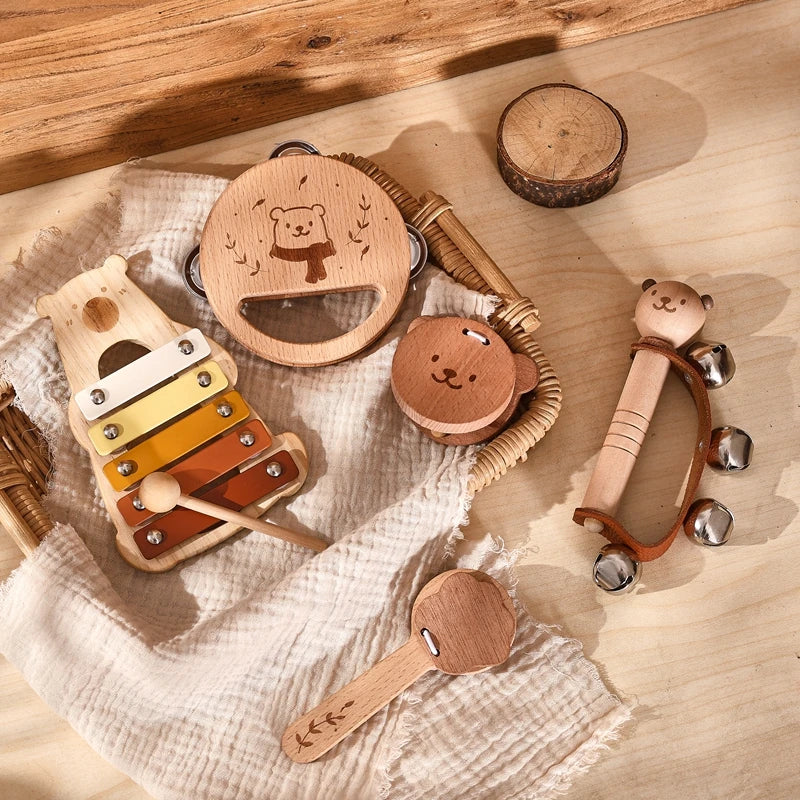 🥁 Montessori Musical Toy Set – Little Hands, Big Sound Adventures! 🎶👶 - ThiGui