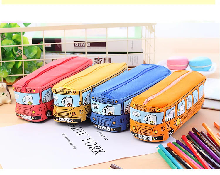 🚌 Creative School Bus Pencil Case – Big Fun for Little Explorers! ✏️🎒 - ThiGui