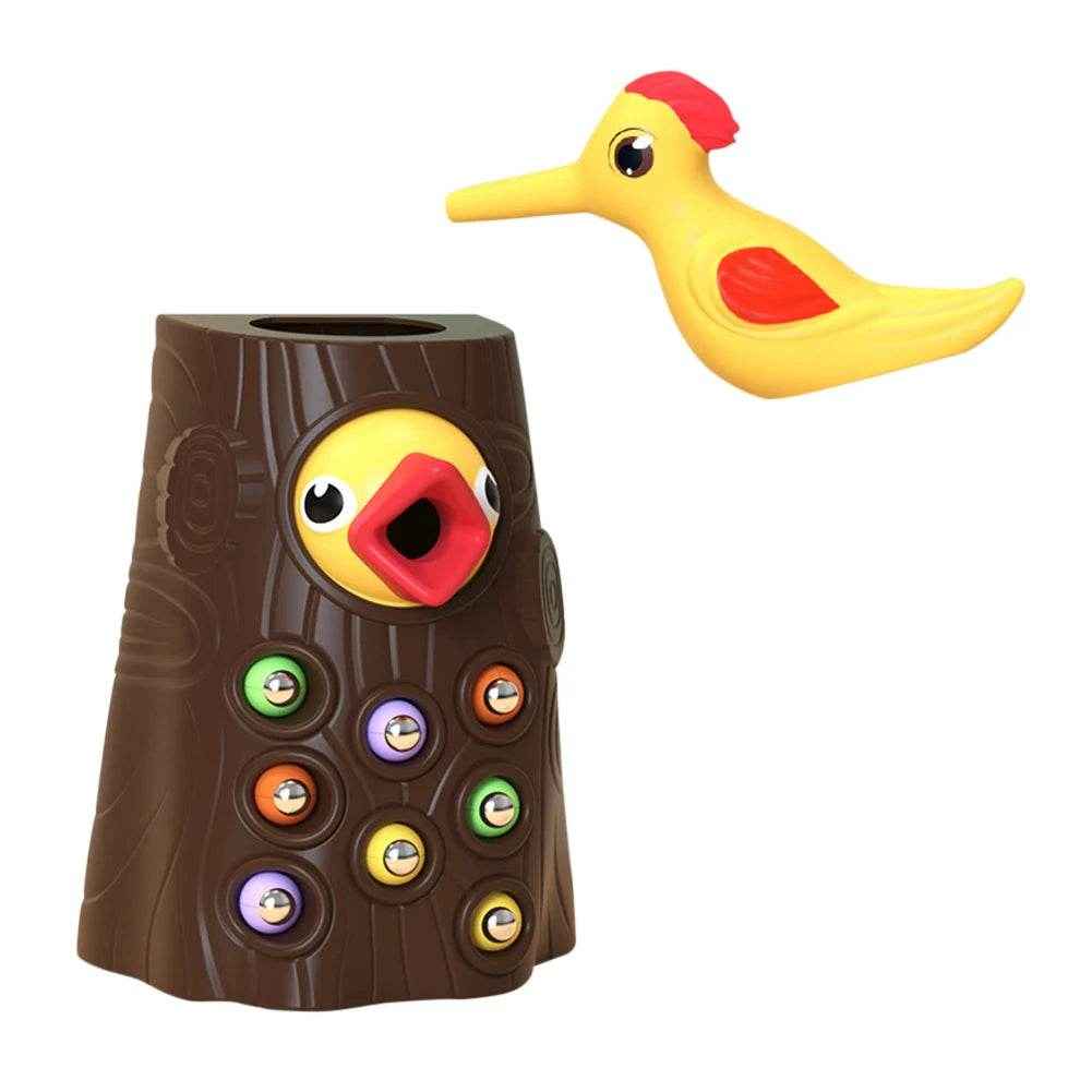 🐥Peck, Catch, and Learn – The Adorable Magnetic Woodpecker Game for Busy Little Hands! - ThiGui
