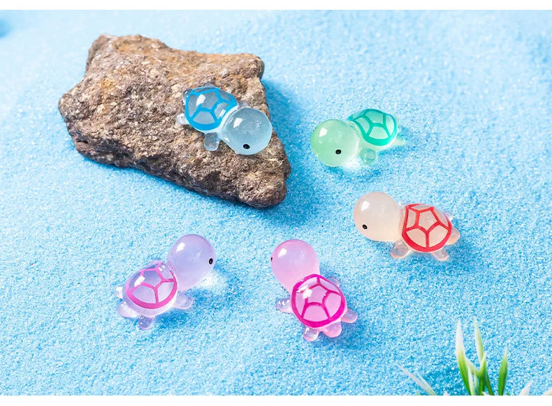 🐢🌟 Glowing Mini Turtle Set – 20 Pieces of Pure Magic for Play & Decor! ✨🌈 - ThiGui