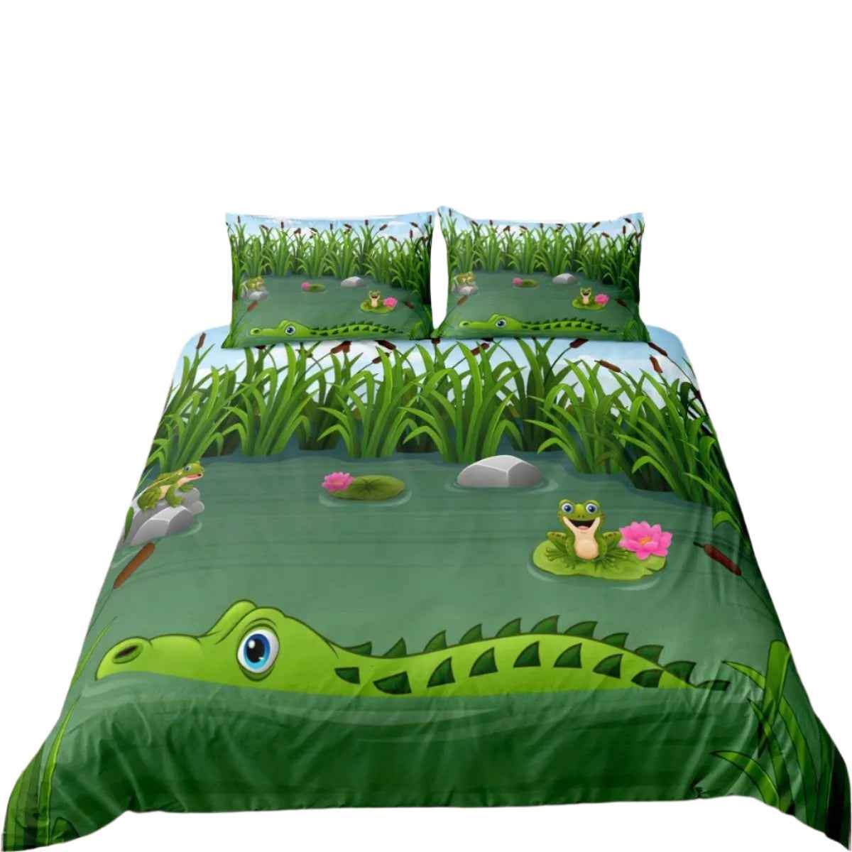 🦎 Wild Crocodile Duvet – Bold & Fun Bedding for Brave Boys! - ThiGui