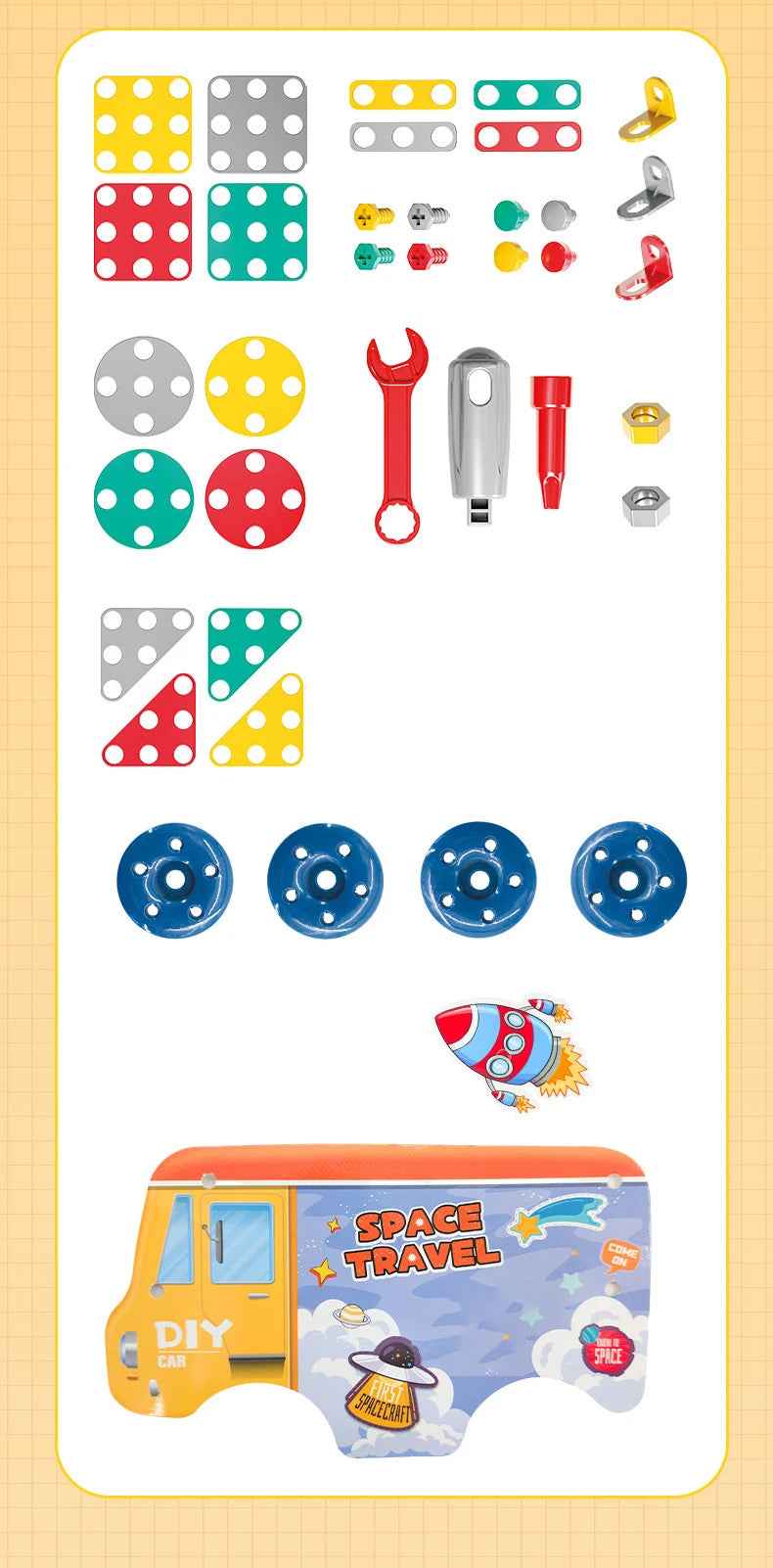 🔩 Build Big Ideas – Montessori Toolbox & 3D Puzzle Set for Young Makers 🧰🧠 - ThiGui