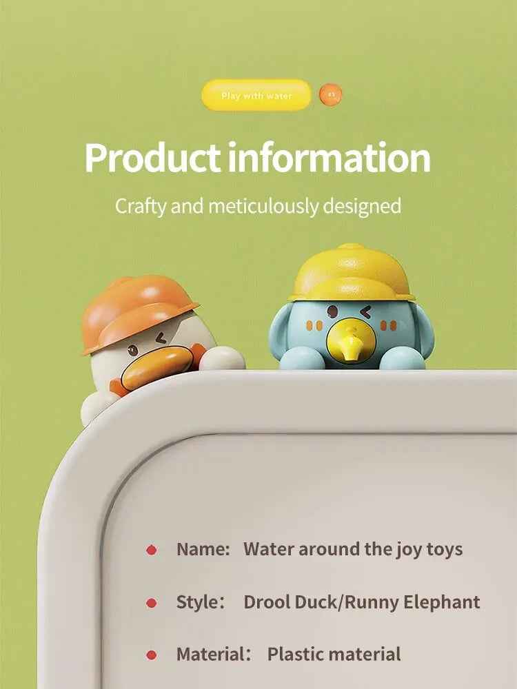 🛁 Duck Waterwheel Bath Toy – Splash, Scoop & Spin with Bathtime’s Cutest Companion! 🐤💦 - ThiGui