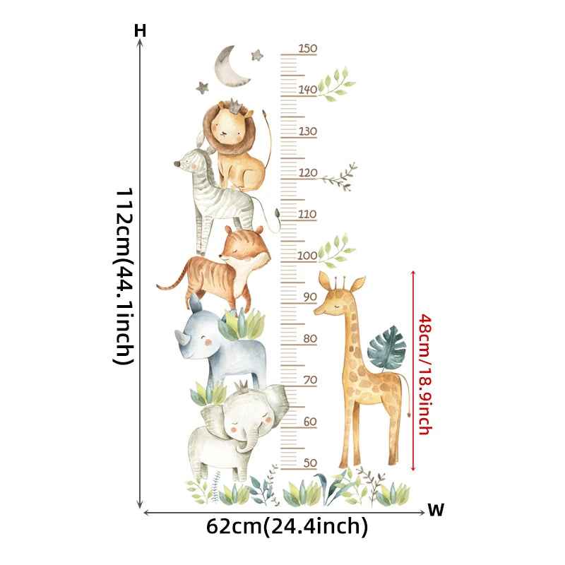 🐘3-in-1 Jungle Fun Growth Charts – Cute Animal Rulers for Growing Boys' Rooms - ThiGui