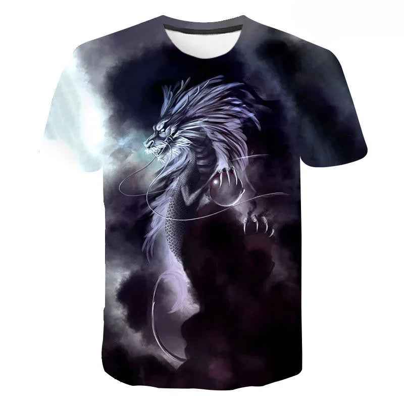 👕Roaring Style! 3D Dragon T-Shirt for Little Adventurers - ThiGui