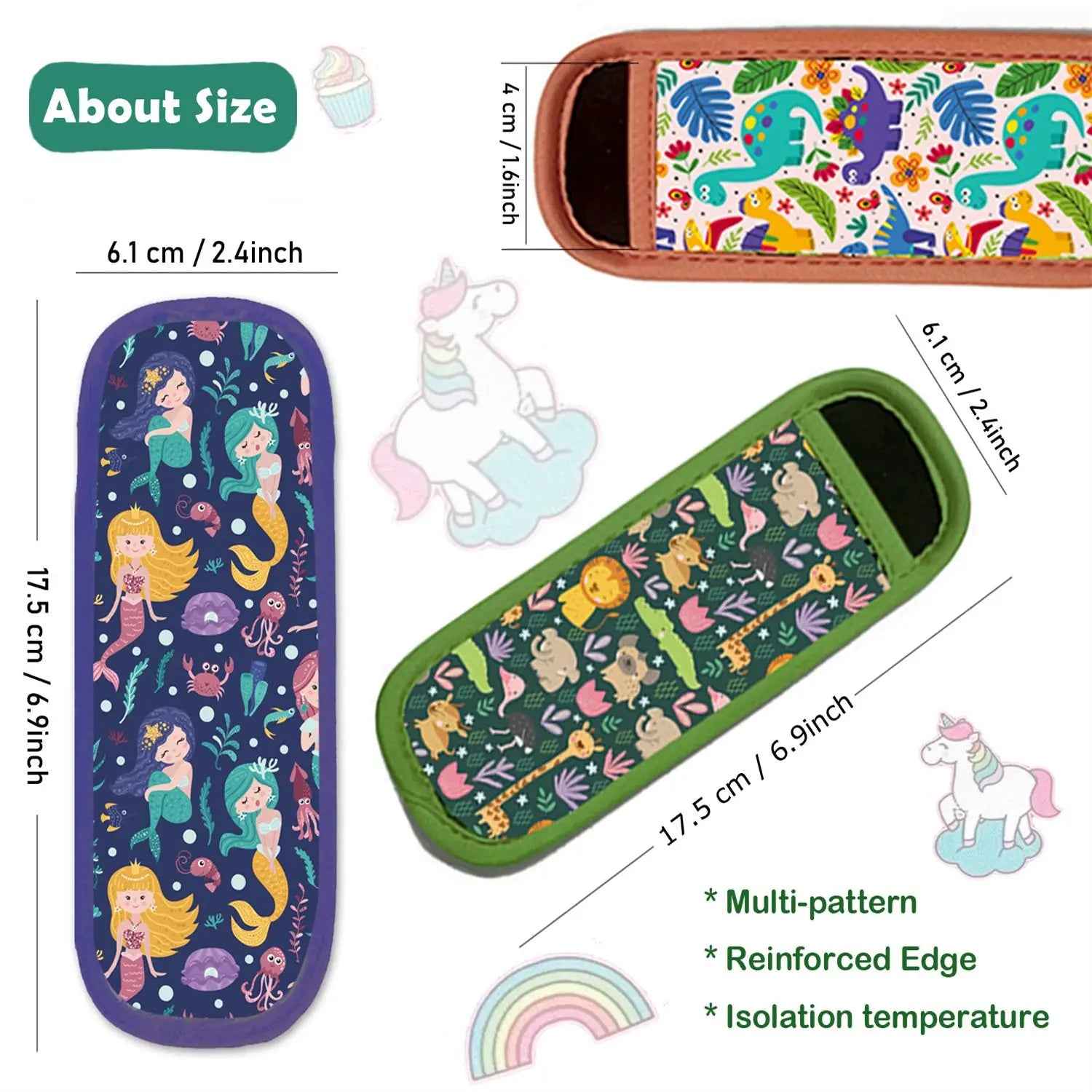 🧊No-Mess Ice Cream Fun: Soft Cartoon Popsicle Holders That Keep Little Hands Warm & Clean - ThiGui