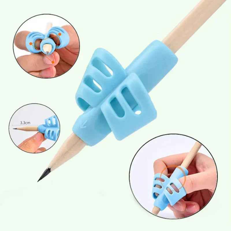 ✍️ Little Hands, Right Grip – Silicone Pencil Aids for Better Writing Posture! 🖊️🐾 - ThiGui