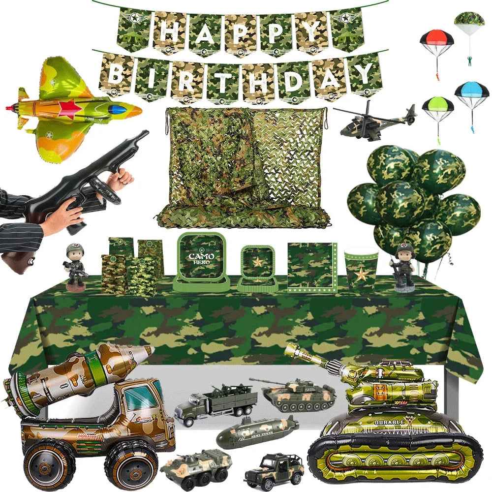 🪖Mission: Birthday! Army-Themed Party Set for Your Little Commander-in-Chief - ThiGui
