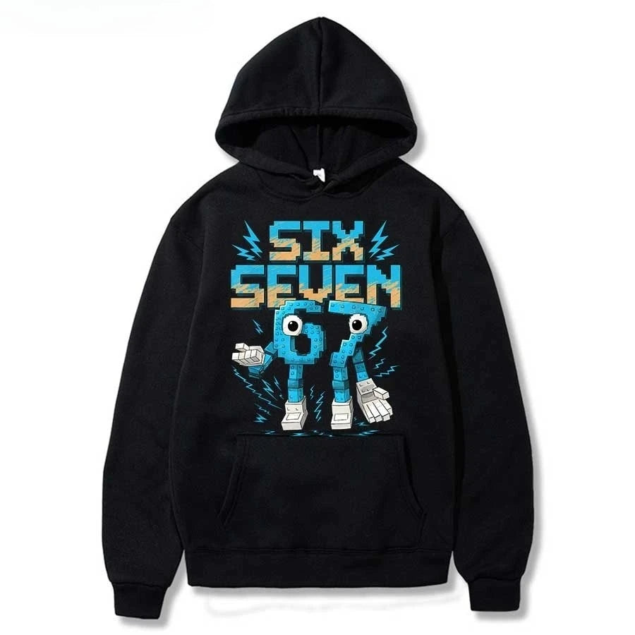 Bruh 67 Six Seven Brainrot Hoodie 😎🔥 Cool & Cosy Kids Streetwear Sweatshirt - ThiGui