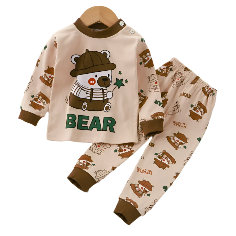 🌙Adorable Cartoon Baby Pajama Set – Snug, Soft & Super Cute! 💤 - ThiGui