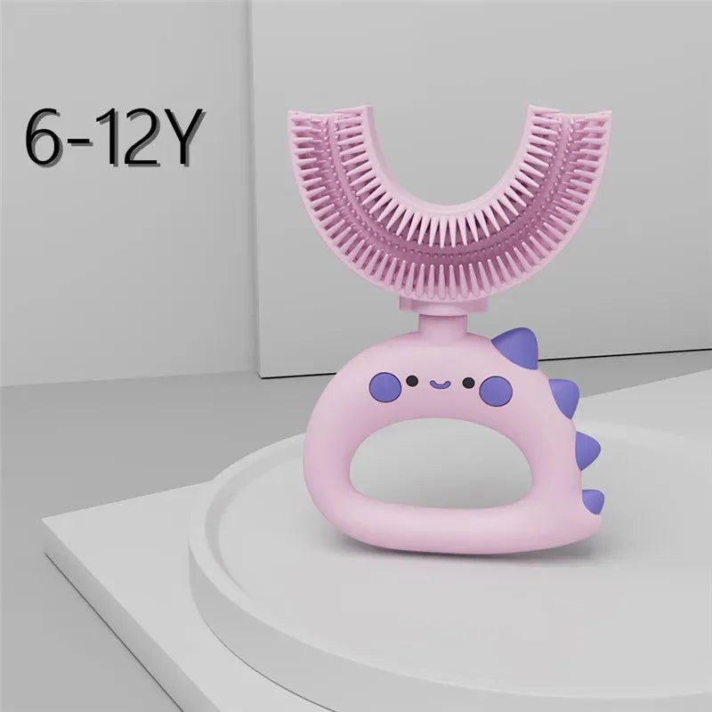 🪥🧸 360° U-Shaped Cartoon Toothbrush – Gentle, Fun & Perfect for Little Smiles! 🌟👶 - ThiGui