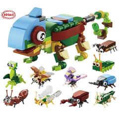 🧱 Animal World Building Blocks – 10-in-1 Fun with Bricks, Beaks & Paws! 🦁🐘🐟 - ThiGui