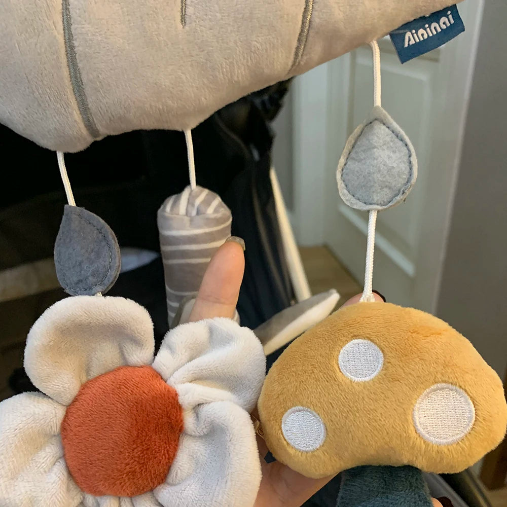 🐘 Snuggle, Shake & Smile! Hanging Plush Animal Rattles for Baby’s First Year 🍼💕 - ThiGui