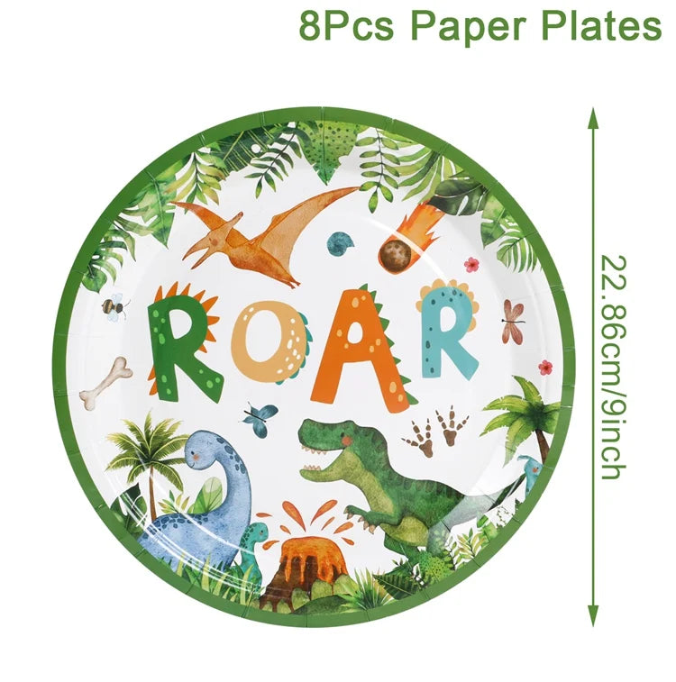 🦖 Roarsome Dino Tableware Set – Make His Birthday Wild & Easy! 🎉🍽️ - ThiGui