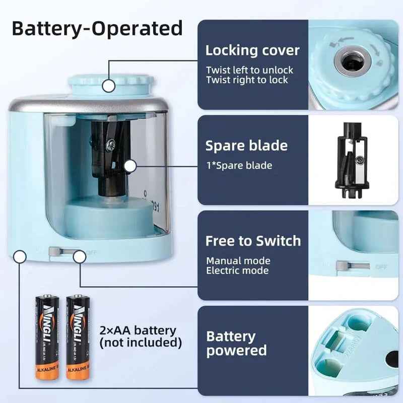 🖍️ Electric Pencil Sharpener That Makes Life Easier for Boys and Their Mums! - ThiGui