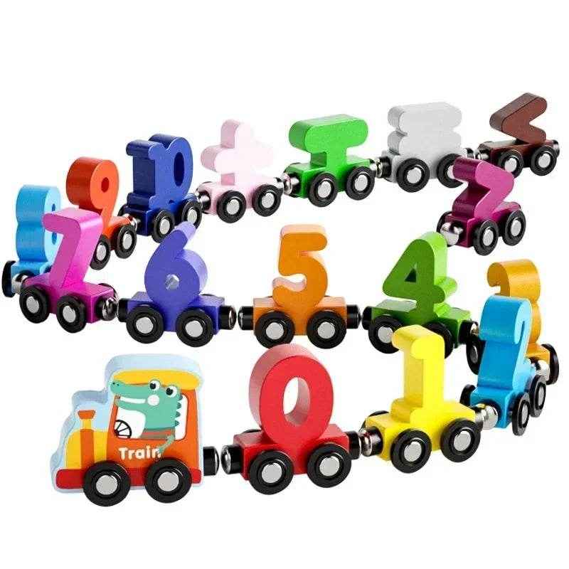🧲Choo-Choo Count & Learn – Magnetic Wooden Train with Numbers for Curious Little Conductors - ThiGui