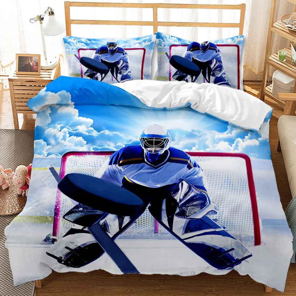 🏒 Ice Hockey Hero Duvet – Cool & Sporty Bedding for Boys Who Love the Game! - ThiGui