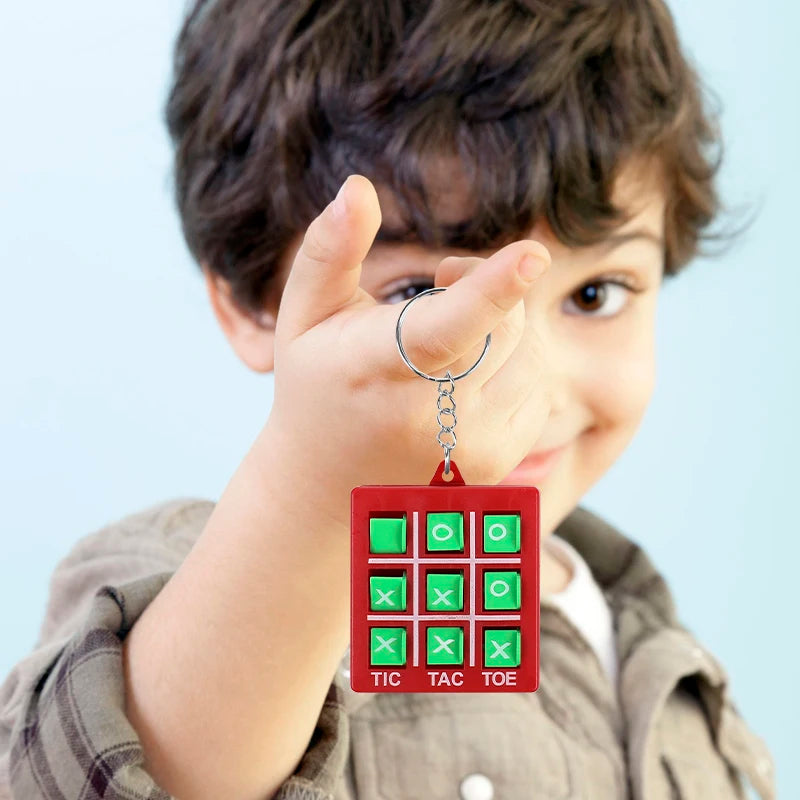 🎒🎯 Mini Tic Tac Toe Game Keychains – Pocket-Sized Fun for Smart Little Minds! 🧠✨ - ThiGui