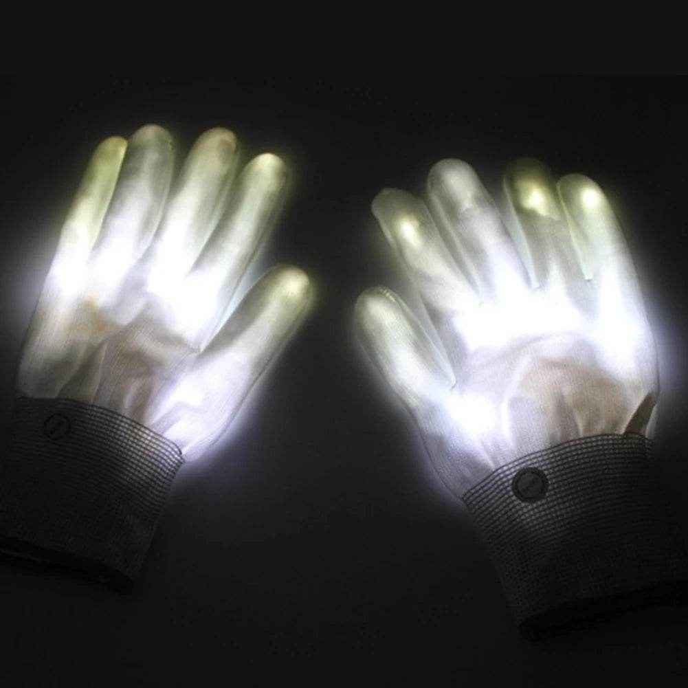 💫Glow Like a Star! Light-Up LED Gloves for Boys' Parties, Costumes, and Crazy Fun - ThiGui