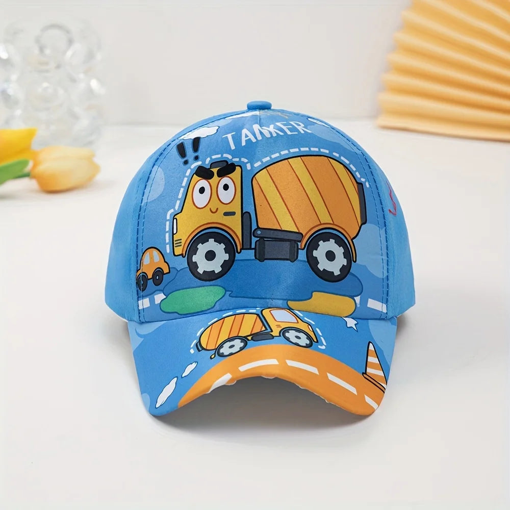 🚗 Vroom Vroom Sun Hat – Lightweight Car Baseball Cap for Cool Little Explorers! 🧢☀️ - ThiGui