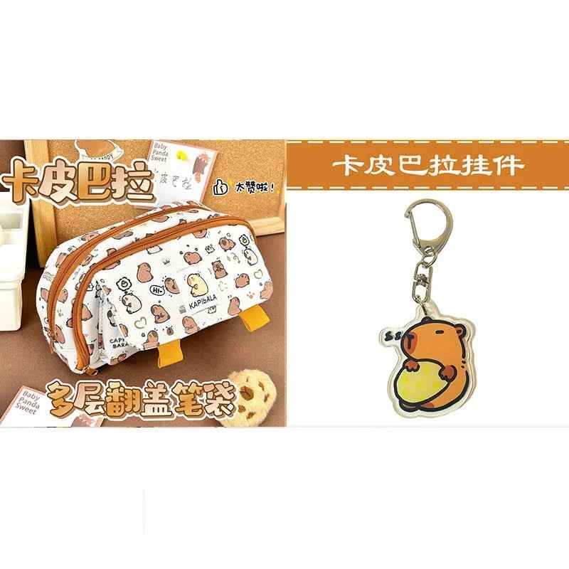 🎨Capy-Cool Pencil Pouch – Big, Fun & Organised with Adorable Capybara Style - ThiGui