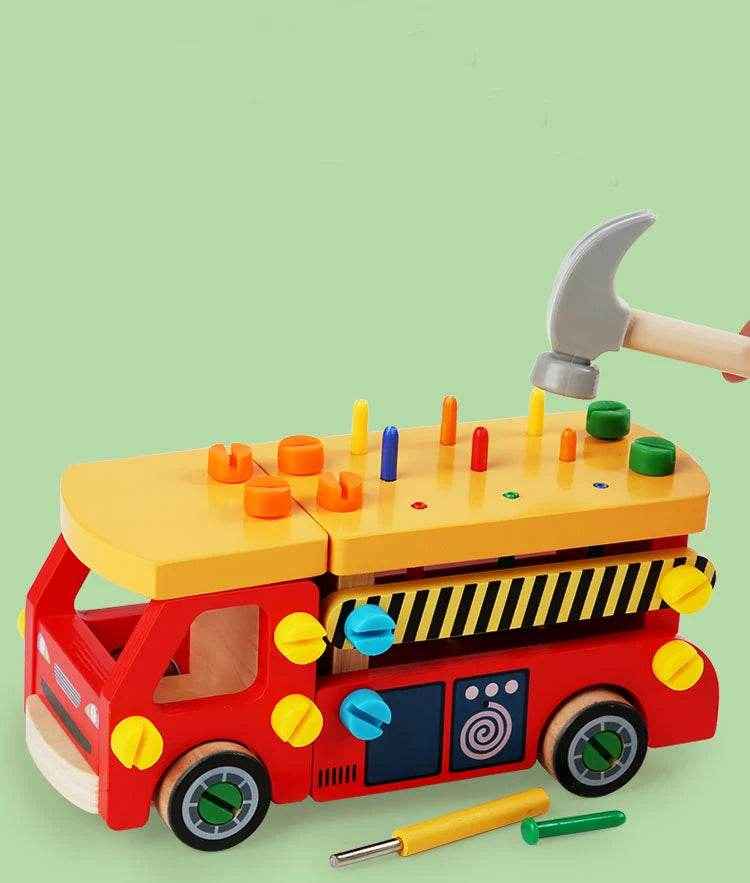 🌳Fix, Twist, and Learn! Montessori Wooden Busy Board for Hands-On Little Builders 🧰🪵 - ThiGui