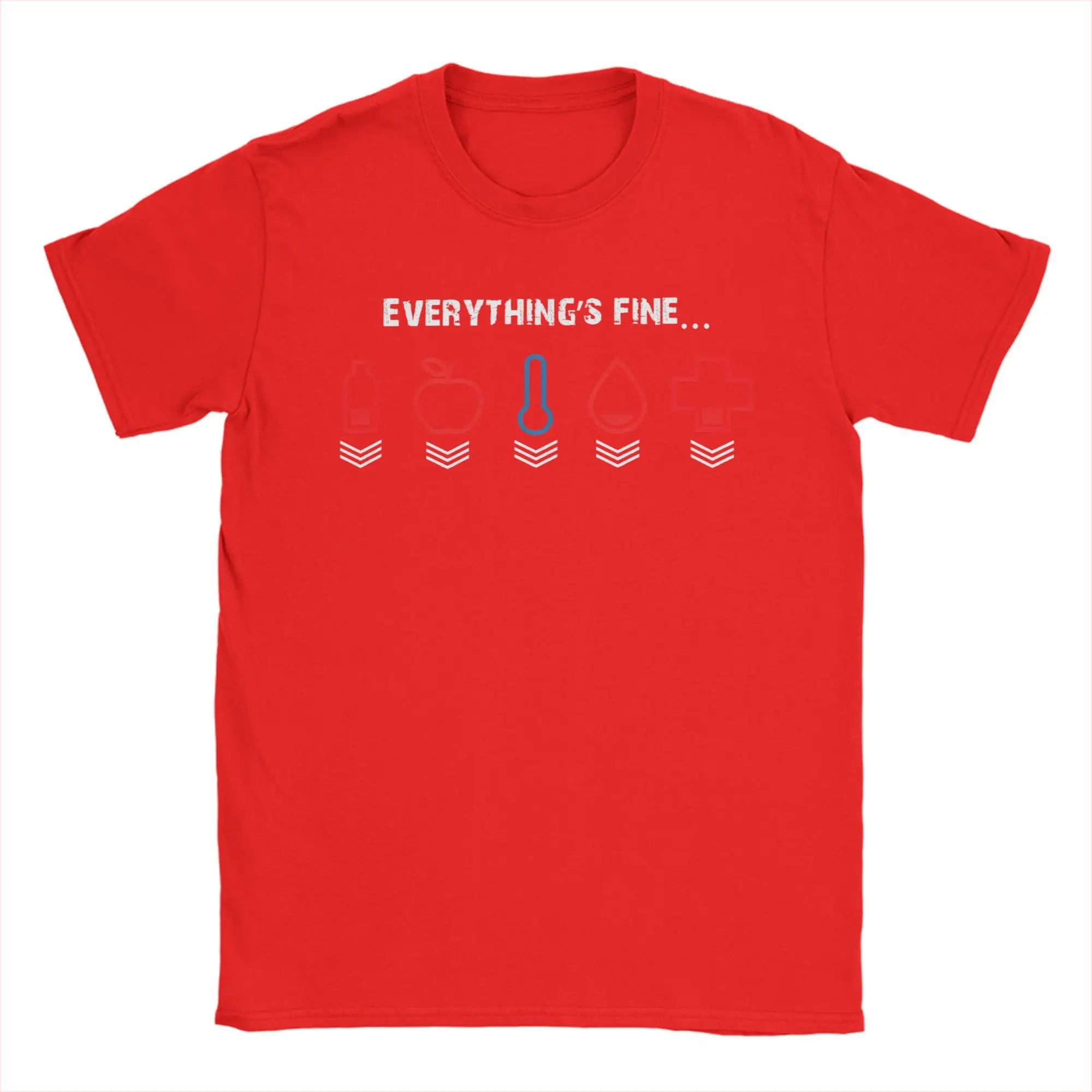 I’m Fine Everything’s Fine Gamer Tee 🎮🔥 100% Cotton Men’s T-Shirt - ThiGui