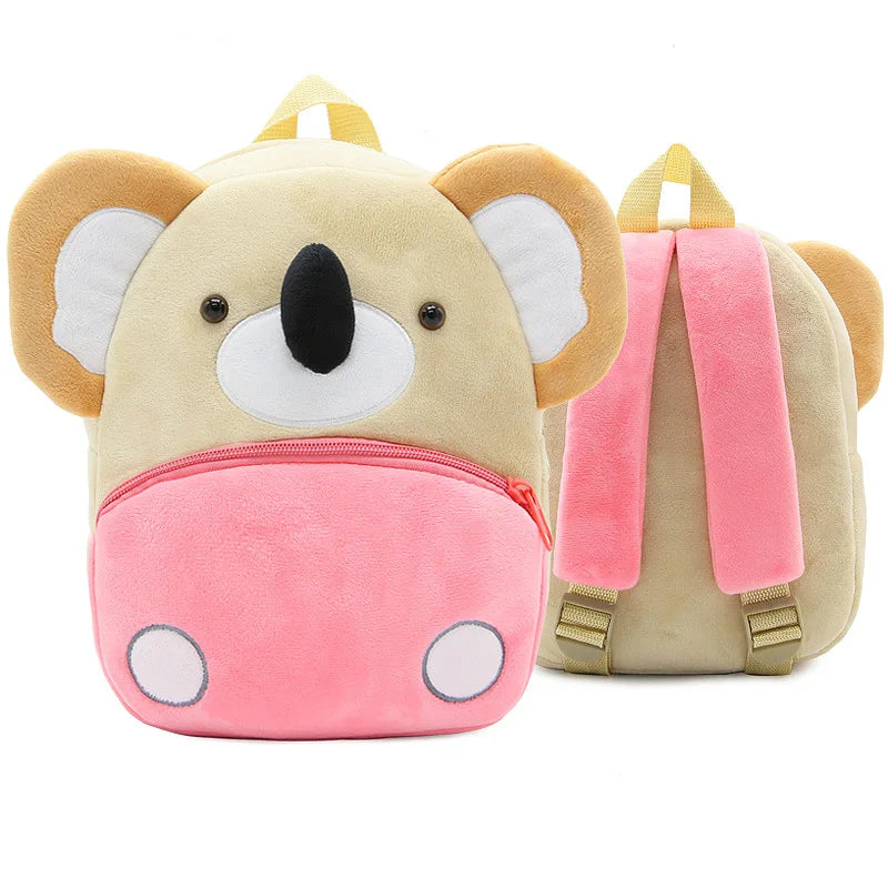 🦁 Cuddly Animal Backpack – Soft Plush Bag for Little Adventures! 🎒💛 - ThiGui