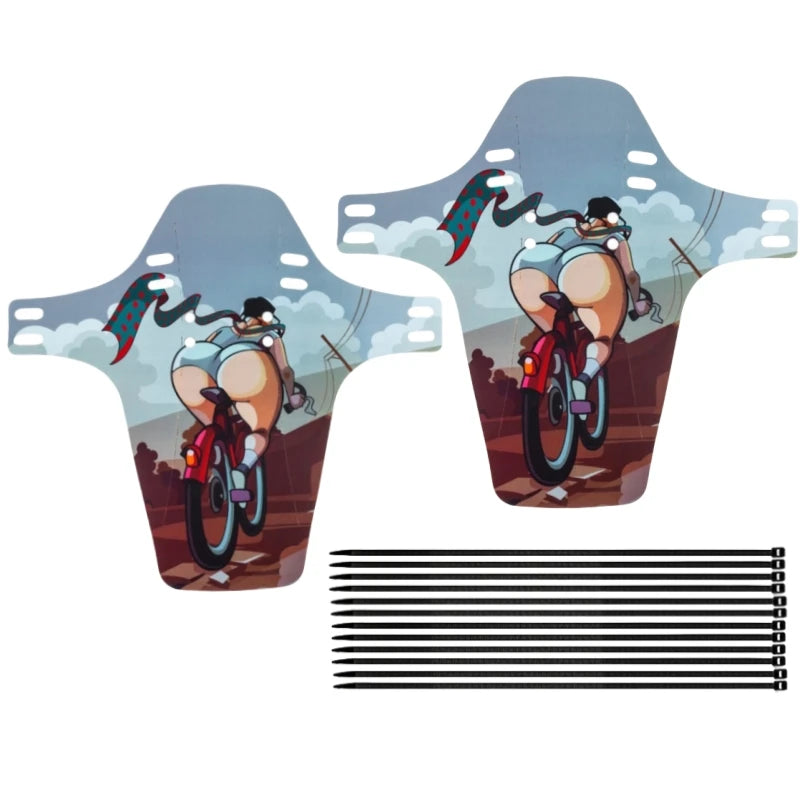 🚲 Front & Rear Mudguard Set | Universal Fit for Kids’ Mountain Bikes – No More Muddy Clothes! 🧼🌦️ - ThiGui