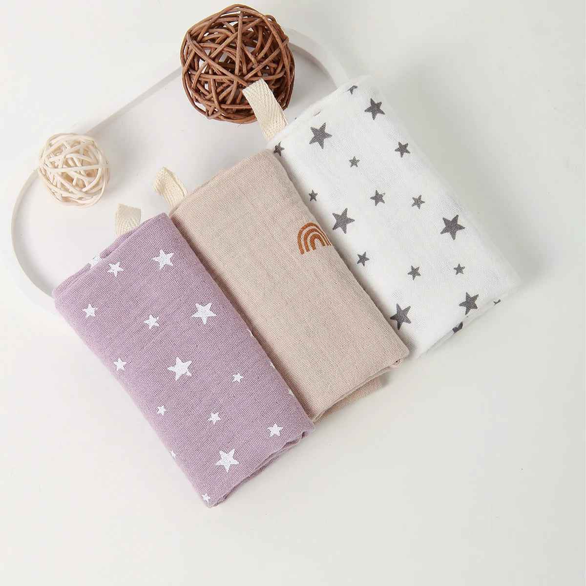 🌸 Gentle Touch! 🍼 Ultra-Soft Baby Gauze Towels – Perfect for Face, Hands & All-Day Snuggles 💕 - ThiGui