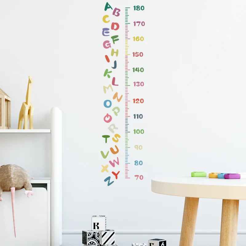 Watch Me Grow! Cute Animal Height Chart Wall Sticker for Boys’ Rooms - ThiGui