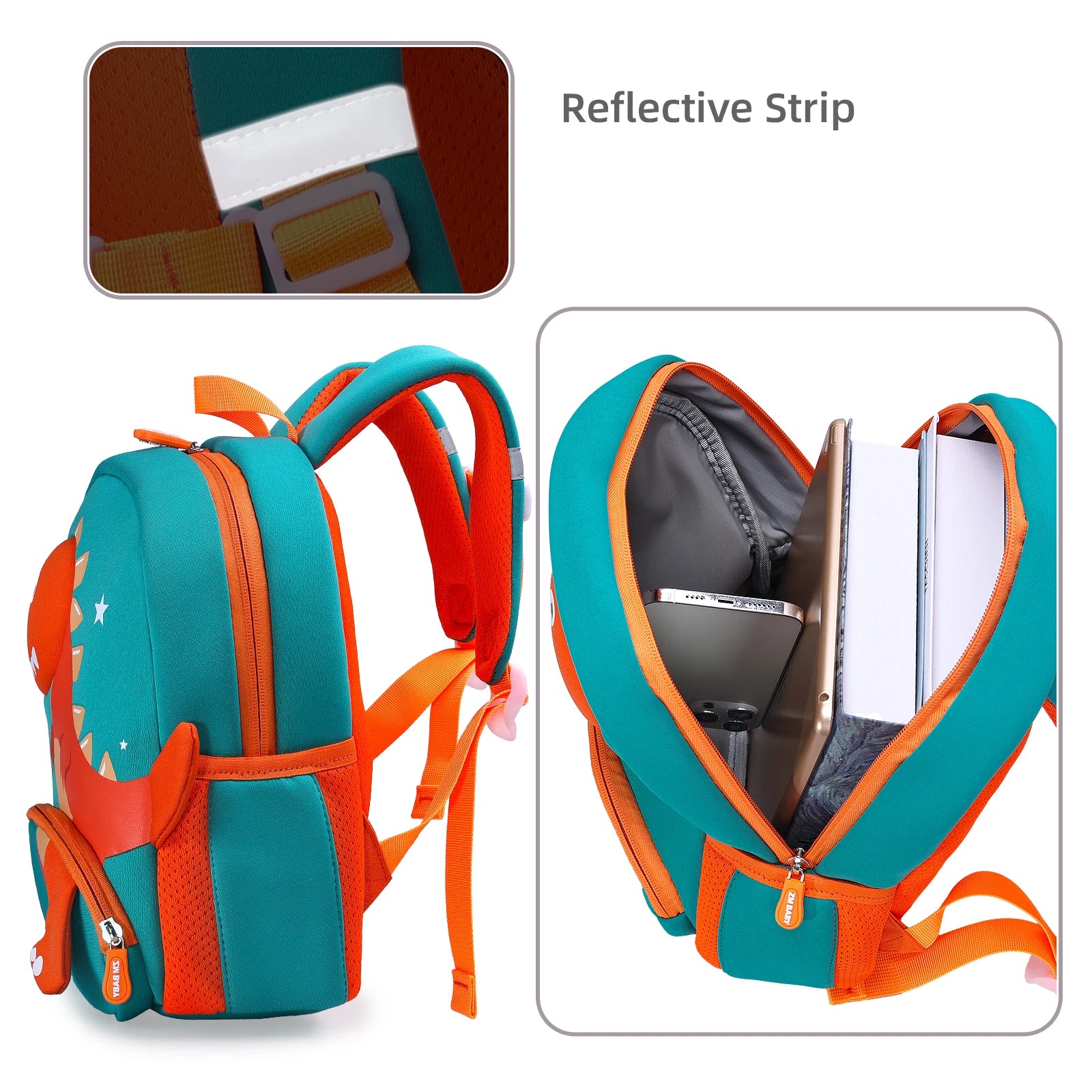 🎒🦕 Dino Preschool Backpack – Soft, Comfy & Roarrr-some for Little Explorers! 🌈👶 - ThiGui