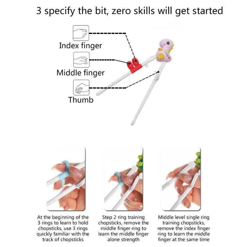 🥢 Dine Like a Dino – Chopstick Training Made Easy (and Fun!) for Little Hands - ThiGui