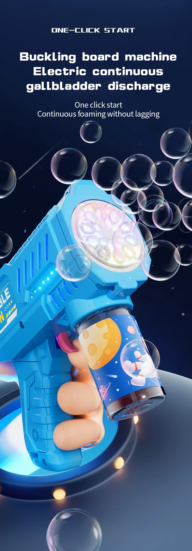 🎉 Electric Bubble Blaster – LED Lights & Fun for Boys! 🌈 - ThiGui