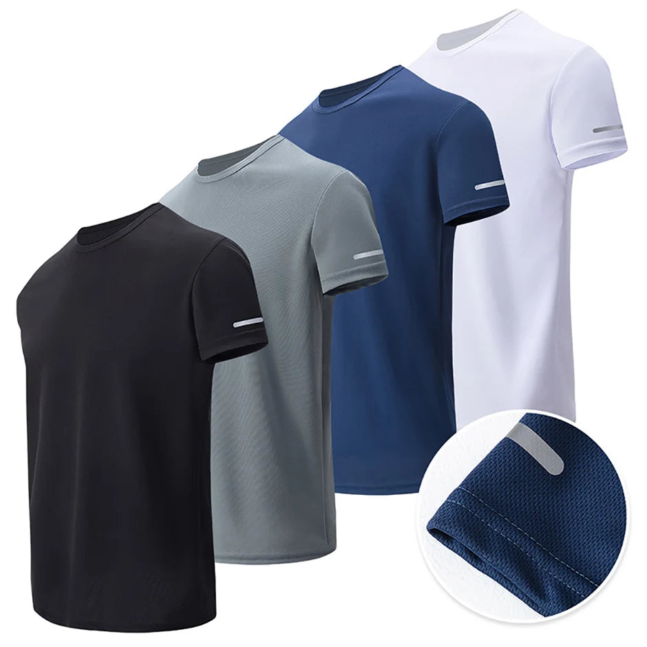 🏃‍♂️ 4-Pack Quick-Dry Sports Tees – Power Through Play & Practice 💦🔥 - ThiGui