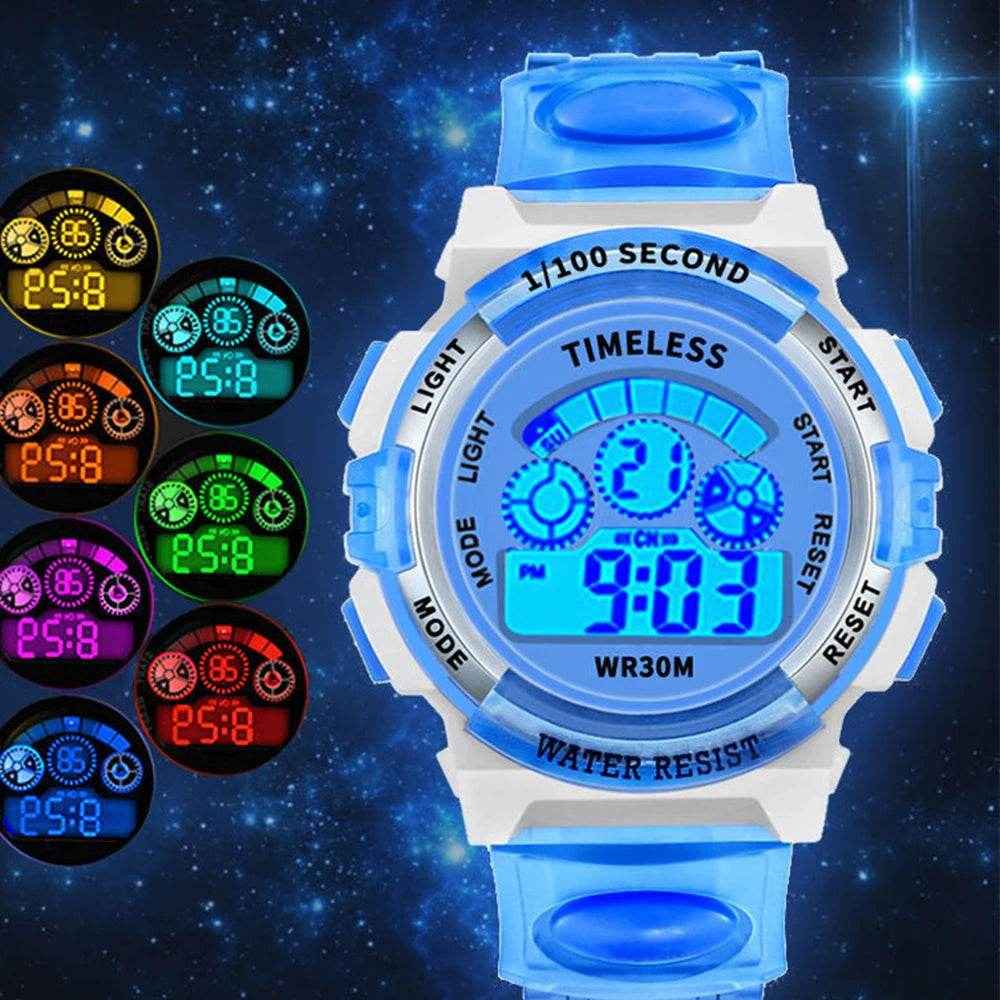 🕒Fun, Colourful & Tough! Kids’ Luminous Watch – Waterproof & Packed With Features ⌚🌈 - ThiGui