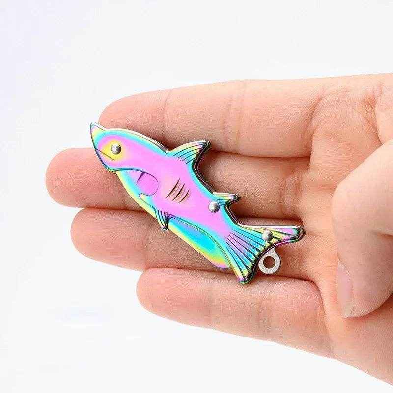 🦈Mini Shark Folding Pocket Knife Keychain Tool for Smart Outdoor or Everyday Use - ThiGui