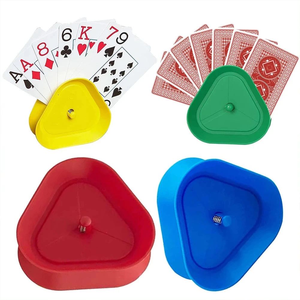 🃏🙌 Hands-Free Card Fun! Triangle Holders for Little (and Big) Players 🎉 - ThiGui