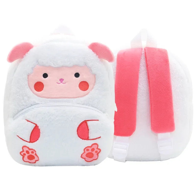🦁 Cuddly Animal Backpack – Soft Plush Bag for Little Adventures! 🎒💛 - ThiGui