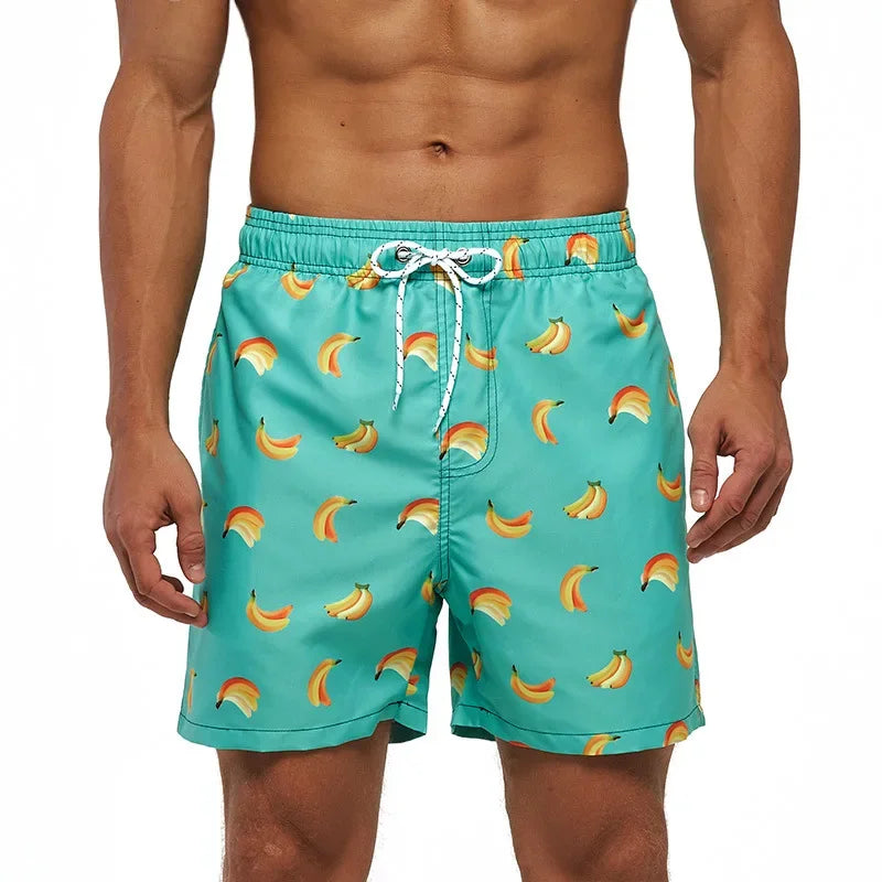 🌴 Tropical Fun for Little Explorers! Boys' Flamingo Print Swim Shorts 🏖️ - ThiGui