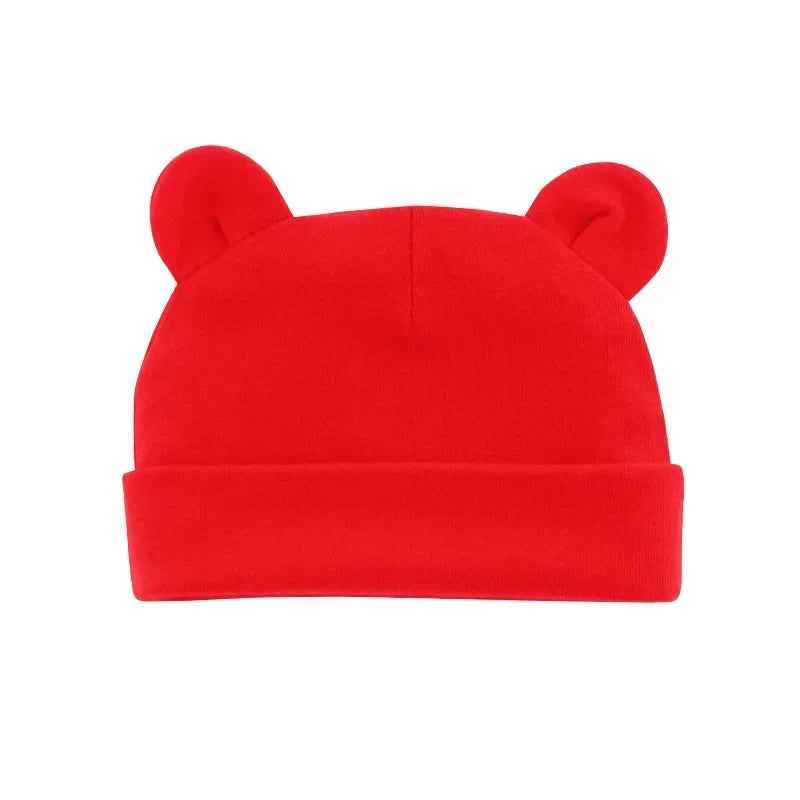 🧸 Soft Baby Cotton Hat with Ears – Cuteness & Warmth in One! ❄️👶 - ThiGui