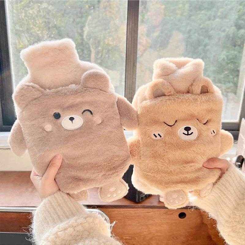 🧸Cuddly Cozy Buddy – Soft Plush Hot Water Bottle for Boys' Tummy, Hands & Feet - ThiGui