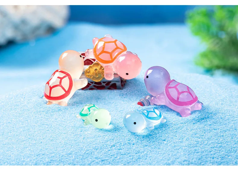 🐢🌟 Glowing Mini Turtle Set – 20 Pieces of Pure Magic for Play & Decor! ✨🌈 - ThiGui