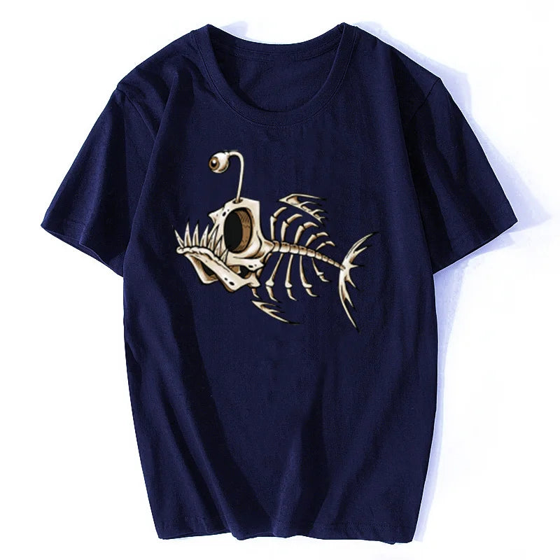 🐟💀 Deep Sea Cool! Funny Bonefish Skull T-Shirt for Boys – Bold, Comfy & Totally Epic 🎣🖤 - ThiGui