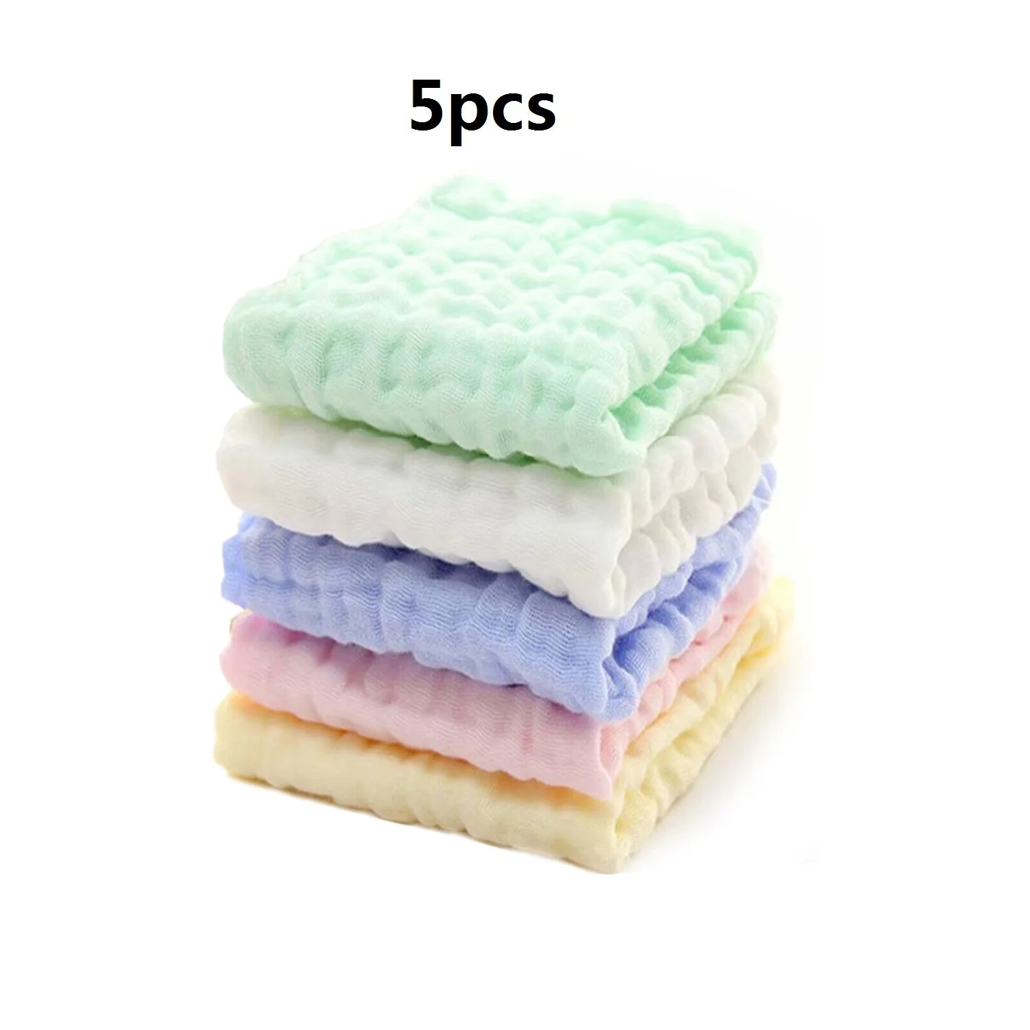 🧼 Soft Muslin Baby Washcloths – Gentle Comfort for Your Little One’s Skin 🍼💧 - ThiGui