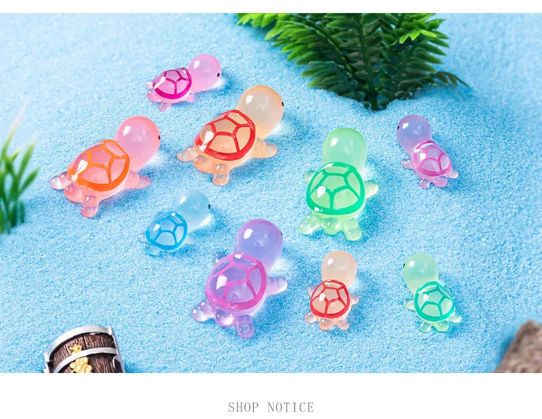🐢🌟 Glowing Mini Turtle Set – 20 Pieces of Pure Magic for Play & Decor! ✨🌈 - ThiGui