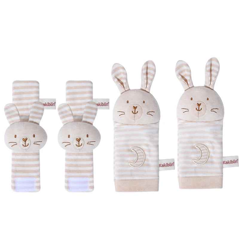 🐾 Baby’s First Discovery Set 👶 – Foot Finder Socks & Wrist Rattles for Sensory Fun! - ThiGui