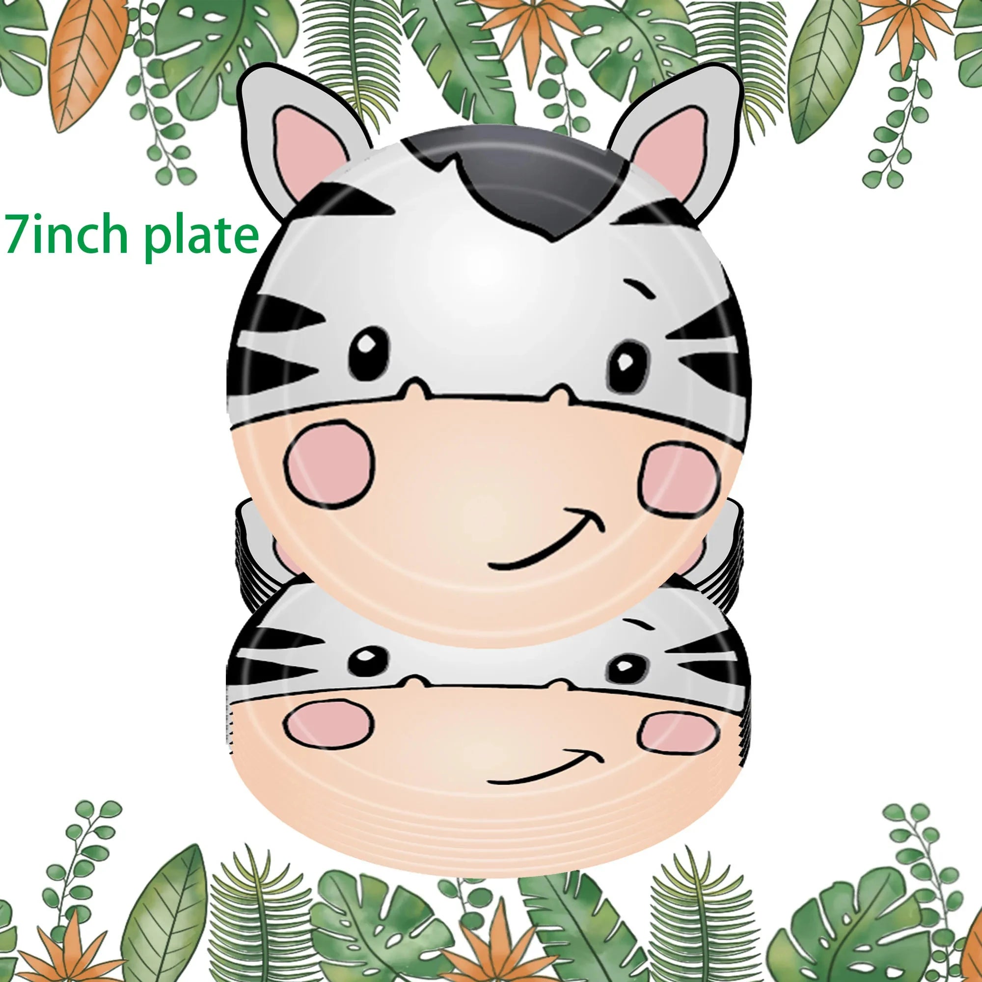 🦁🦓 Jungle Safari Party Tableware – Wild Fun for Little Explorers! 🎂🐘 - ThiGui