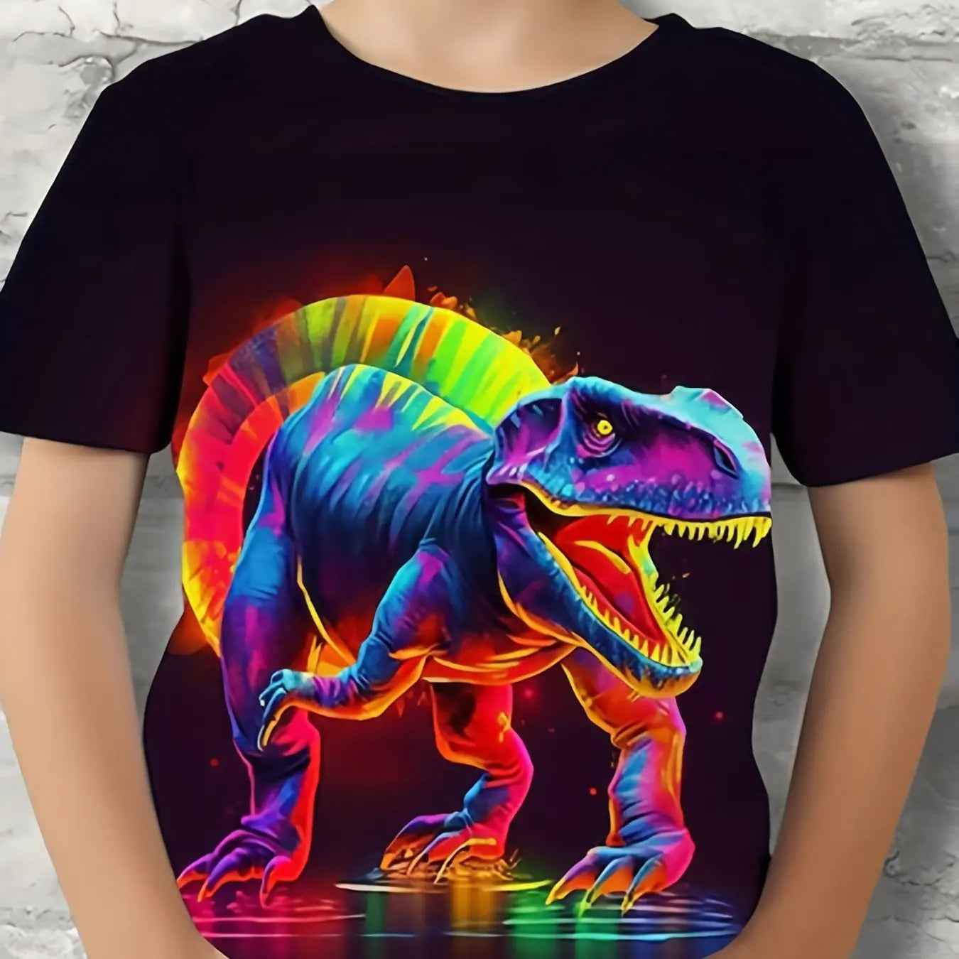 🦖Bold 3D Dino Tee – For Little Boys with Big Roars! - ThiGui