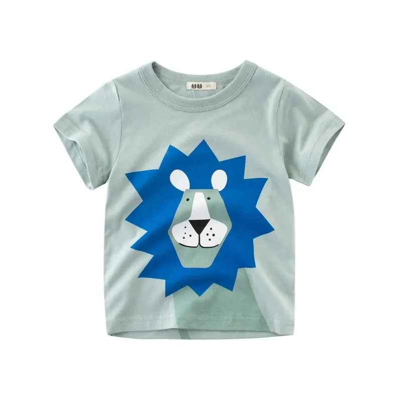 👕Adorable Cotton Cartoon Tees – Comfy Summer Fun for Little Explorers! - ThiGui